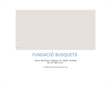 Tablet Screenshot of fundaciobusquets.org